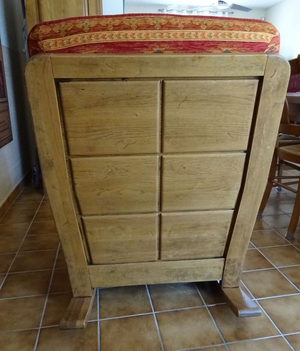 Fauteuil en ch&ecirc;ne massif -Tr&egrave;s confortable- Excellent Meubles