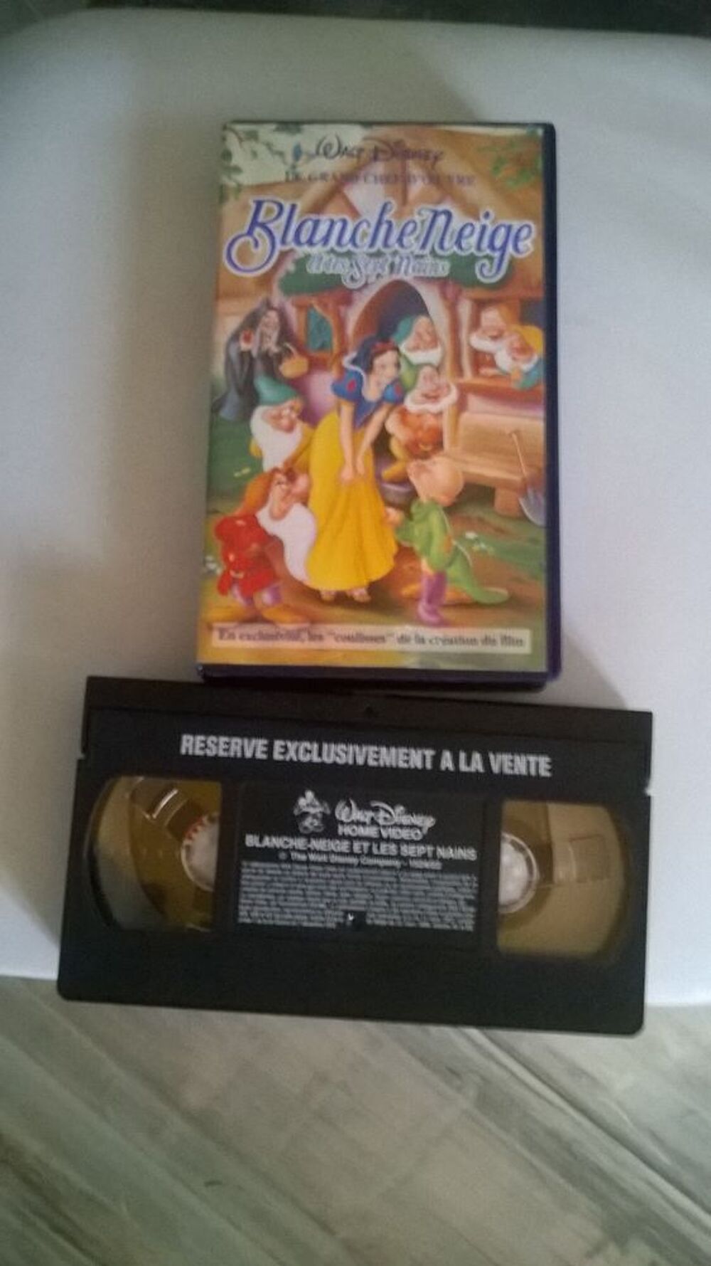 VHS Blanche neige et les sept nains DVD et blu-ray