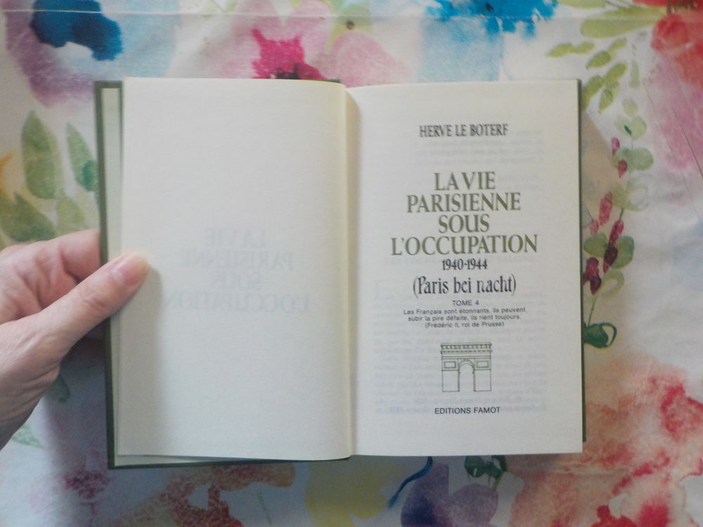 LA VIE PARISIENNE SOUS L'OCCUPATION T1&agrave;4 de Herv&eacute; LE BOTERF Livres et BD
