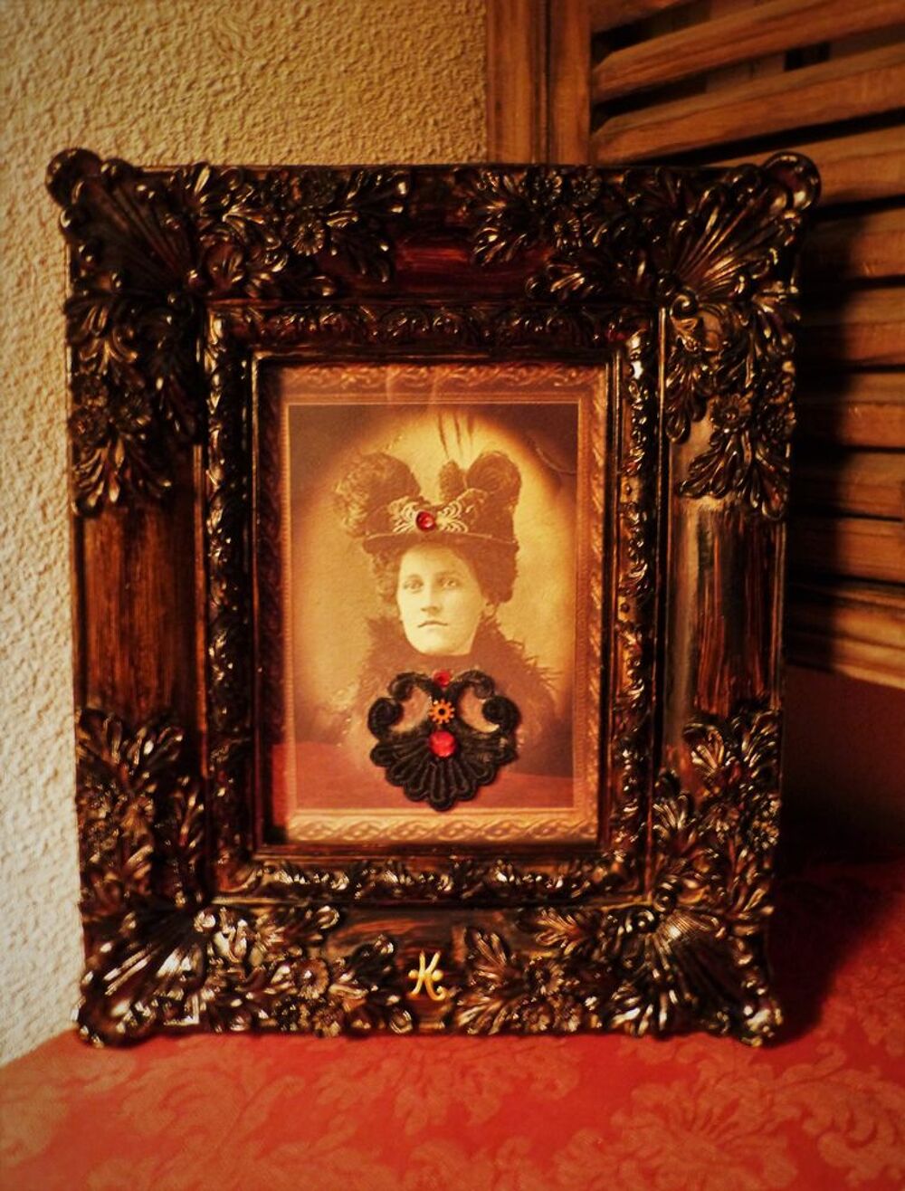 Cadre Rocaille "VICTORIAN CREEPY" Steampunk Décoration