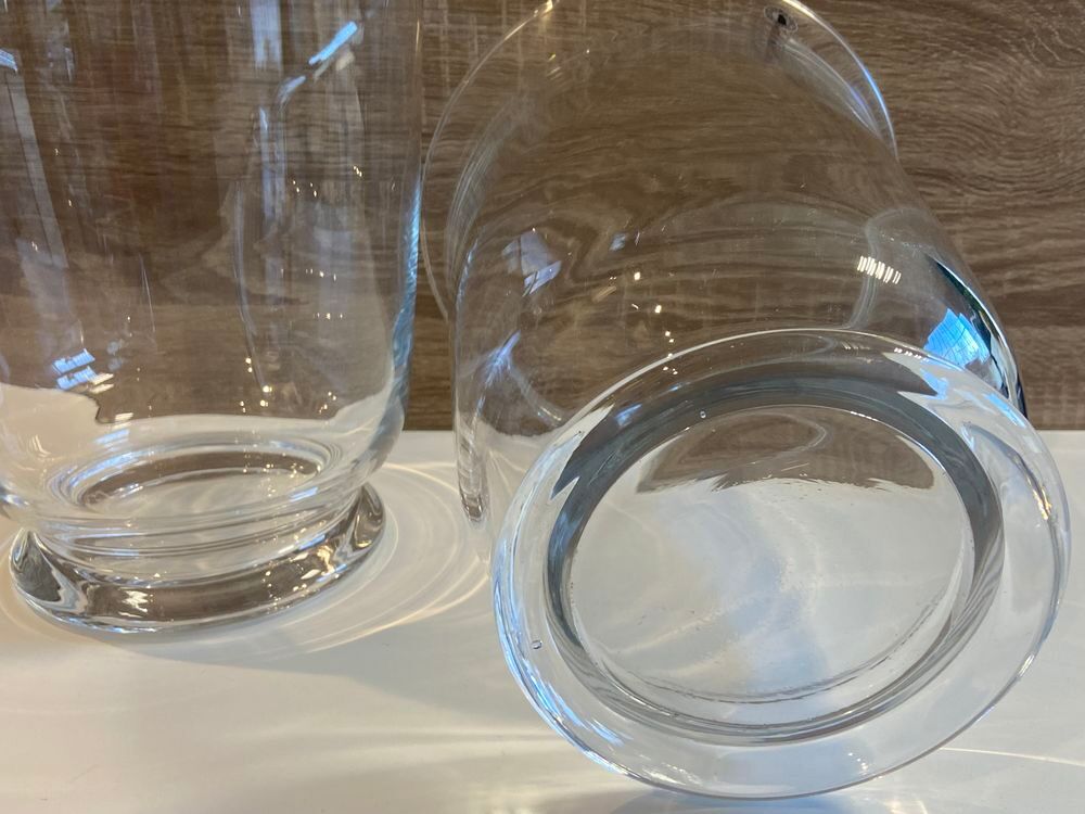 &Eacute;l&eacute;gant Duo de Vases Neufs Photophores en Verre Cristal Décoration