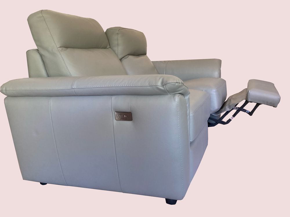 Canap&eacute; cuir 2 relax &eacute;lectriques Meubles