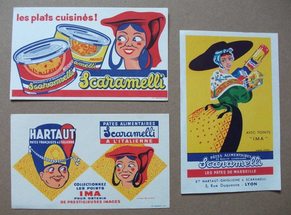 Lots de Buvards : Suchard, Grosjean et Scaramelli 