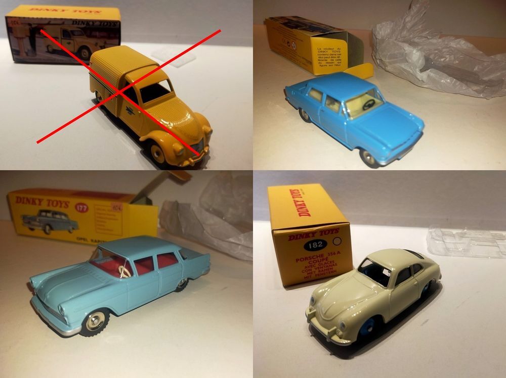 Lot de 3 voitures DINKY TOYS au 1/43e
