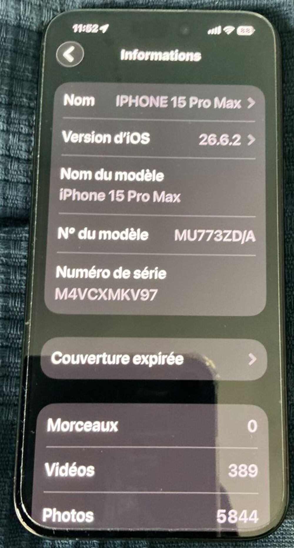 iPhone 15 PRO MAX noir 256 Go Téléphones et tablettes