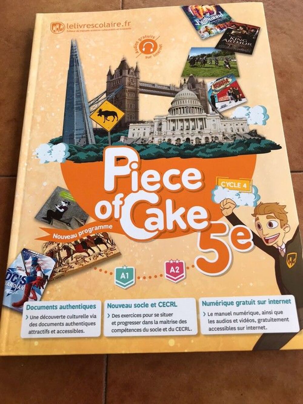 Livre d'Anglais Piece of Cake 5&egrave;me Livres et BD