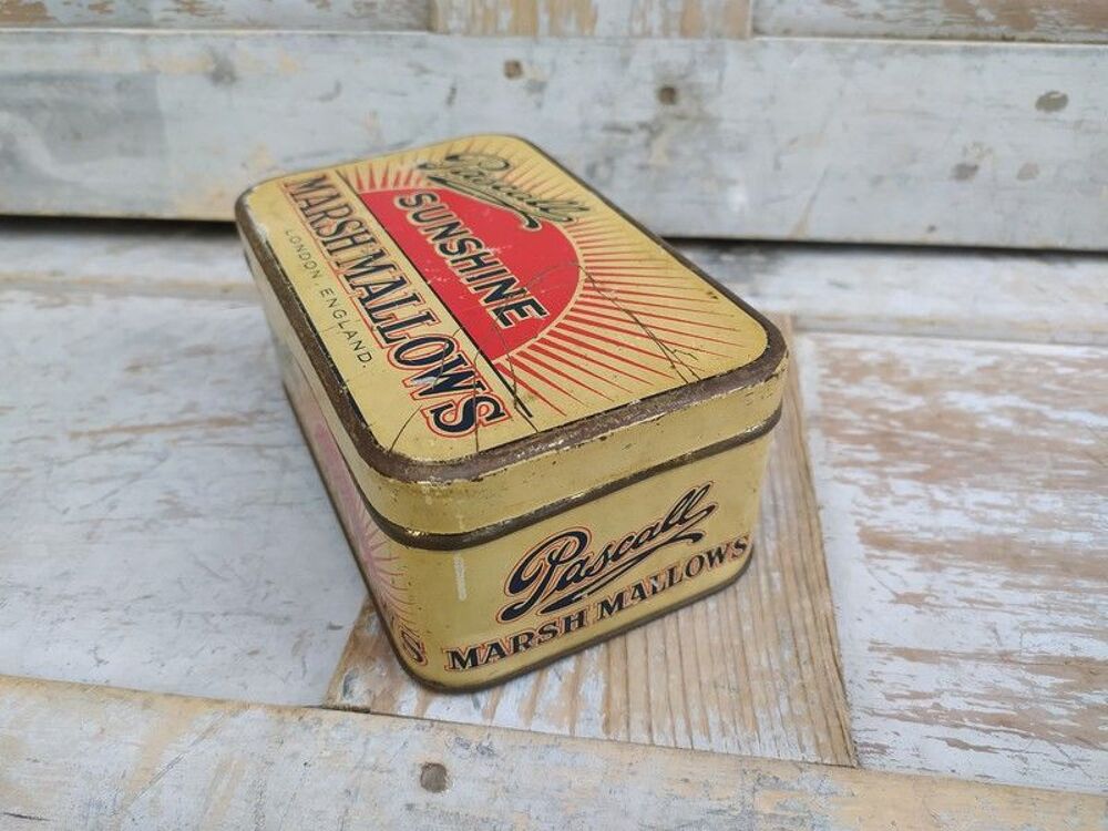 Boite T&ocirc;le Publicitaire Marsh Mallows Pascall Sunchine
