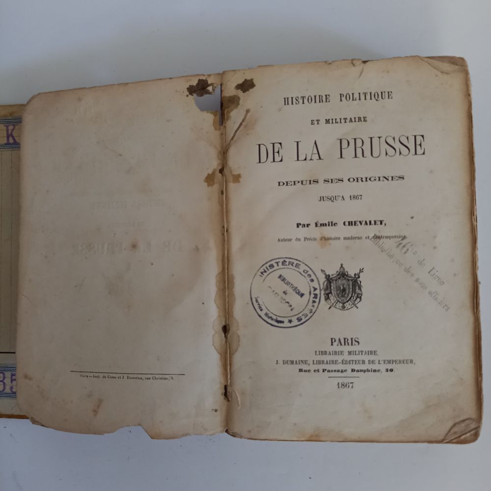 Histoire politique militaire de la Prusse depuis les origine Livres et BD