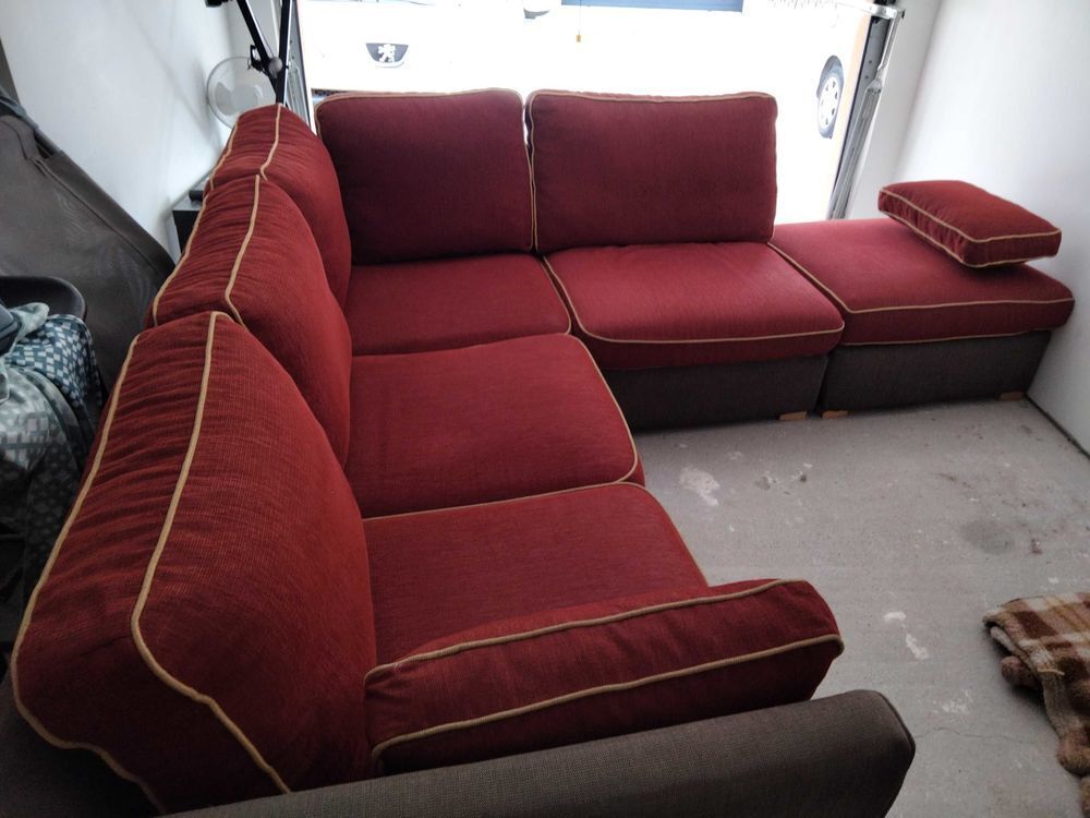 tr&egrave;s beau canap&eacute; d'angle non convertible modulable et d&eacute;houssable Meubles