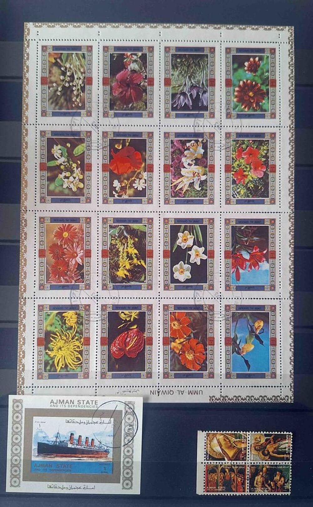 S&eacute;rie de timbres de collection d'Ajman C 