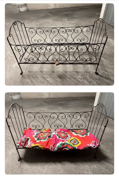 Lit / Banquette fer forg + assise mousse 75 Nice (06)