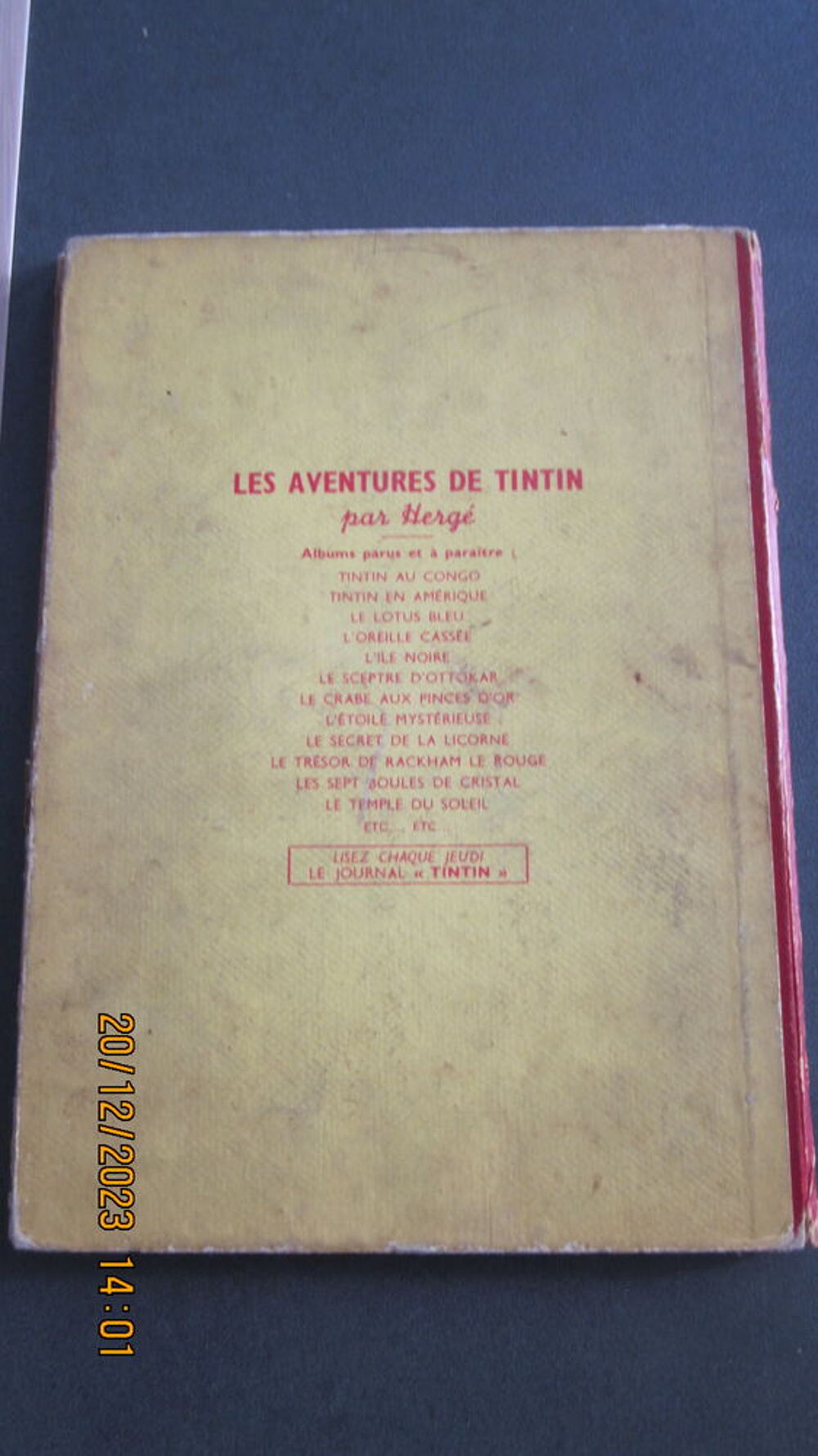 B D LES EXPLOITS DE QUICK ET FLUPKE DE 1950 D' HERGE Livres et BD