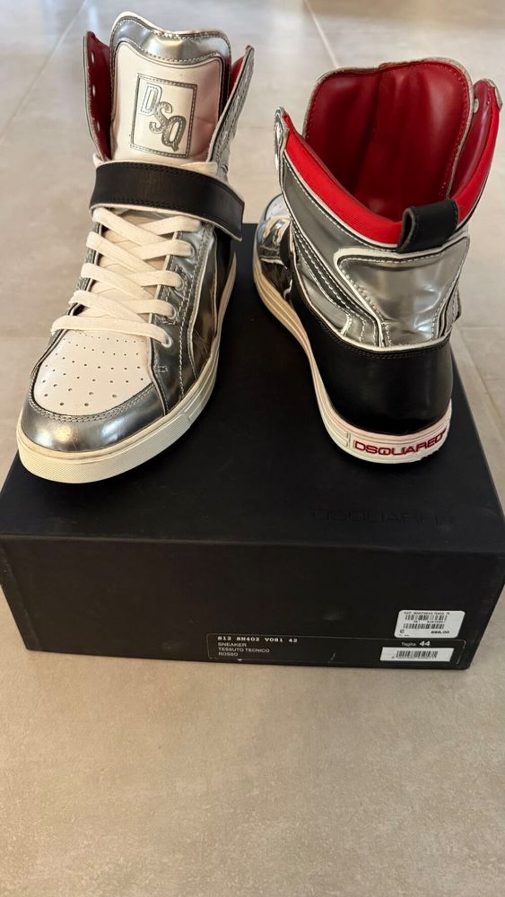 chaussures montantes Homme marque DSQUARED T 44 italien Chaussures