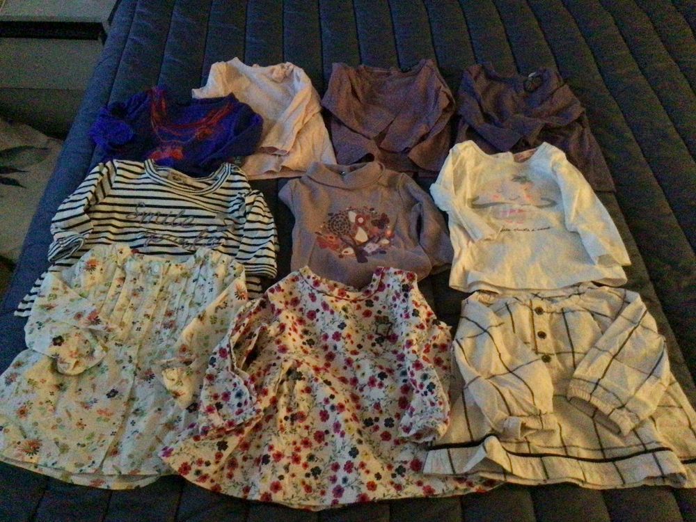 Lot de 11 articles v&eacute;tements b&eacute;b&eacute; fille
Vêtements enfants