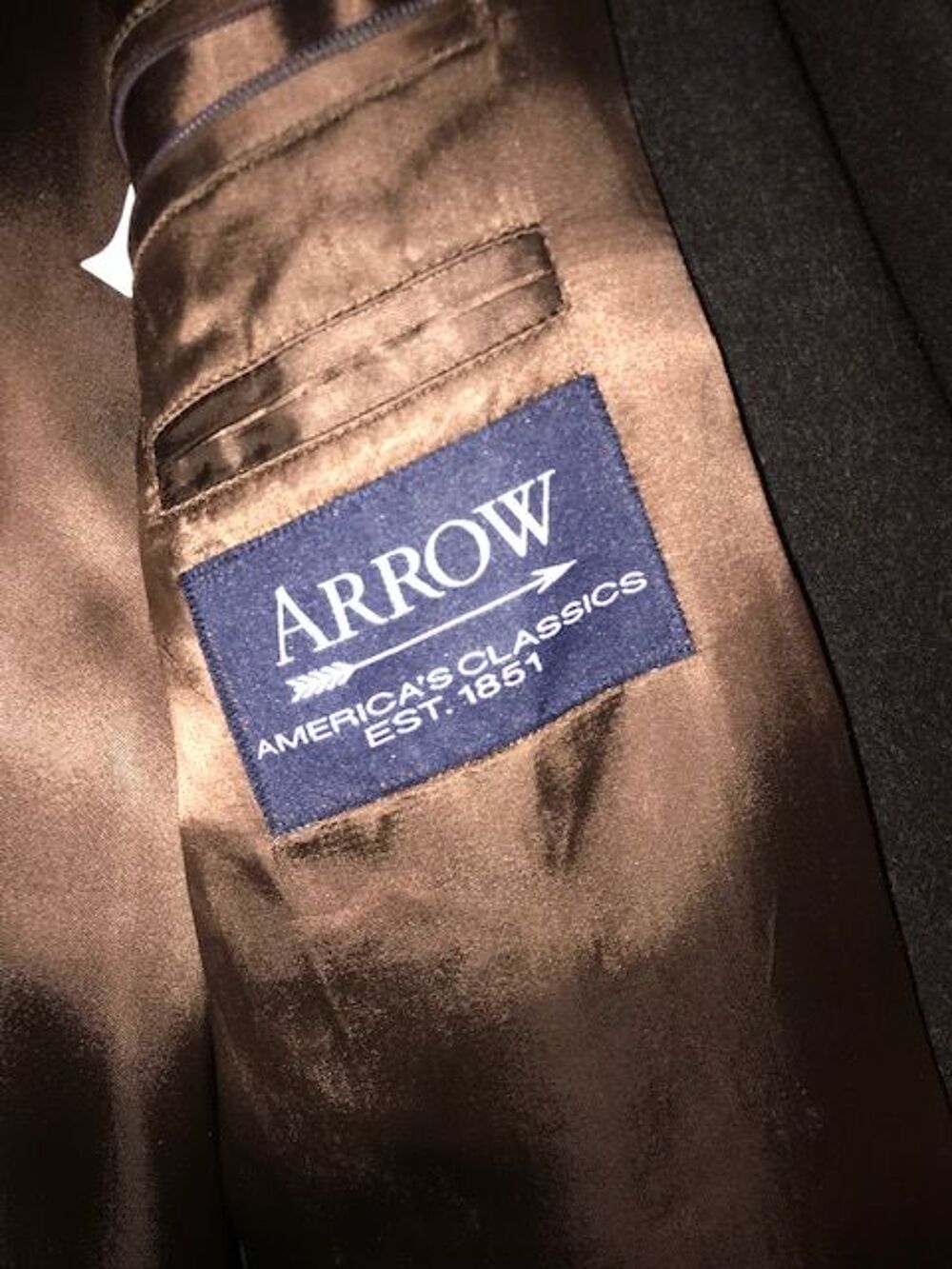 Manteau Arrow coupe droite Chocolat taille 54 Vêtements