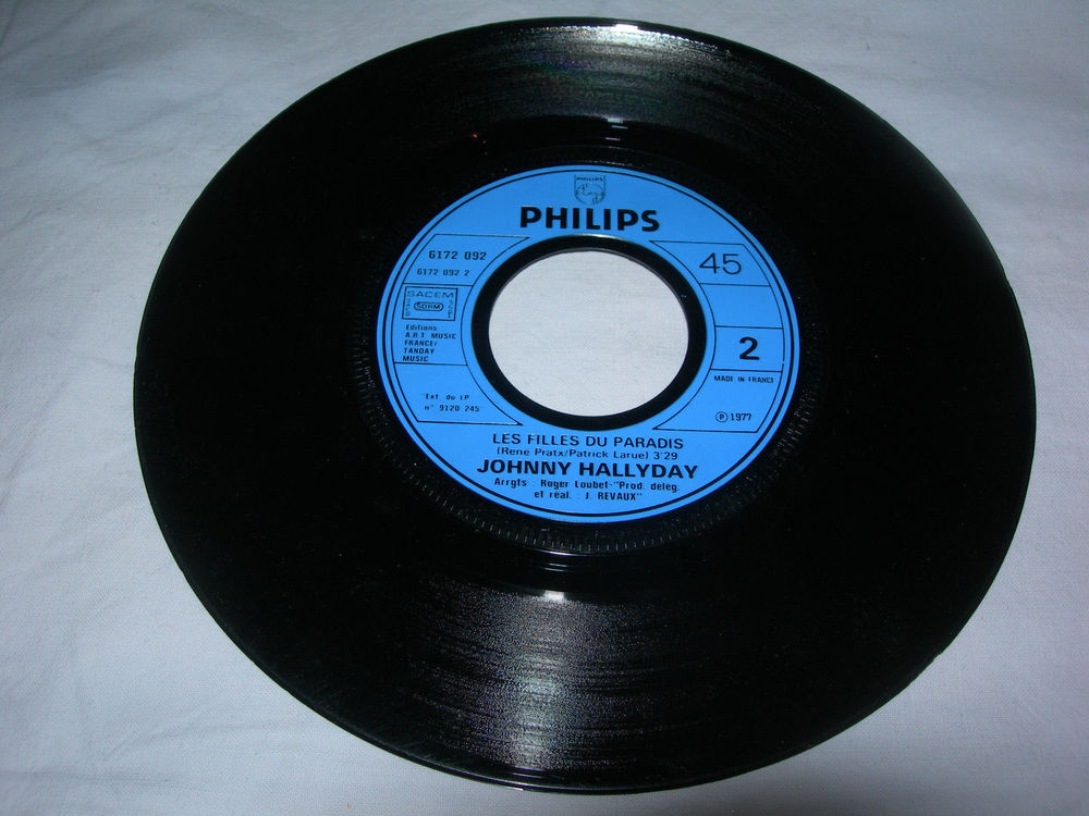 JOHNNY HALLYDAY J'AI OUBLIE DE VIVRE vinyle 45T PHILIPS CD et vinyles