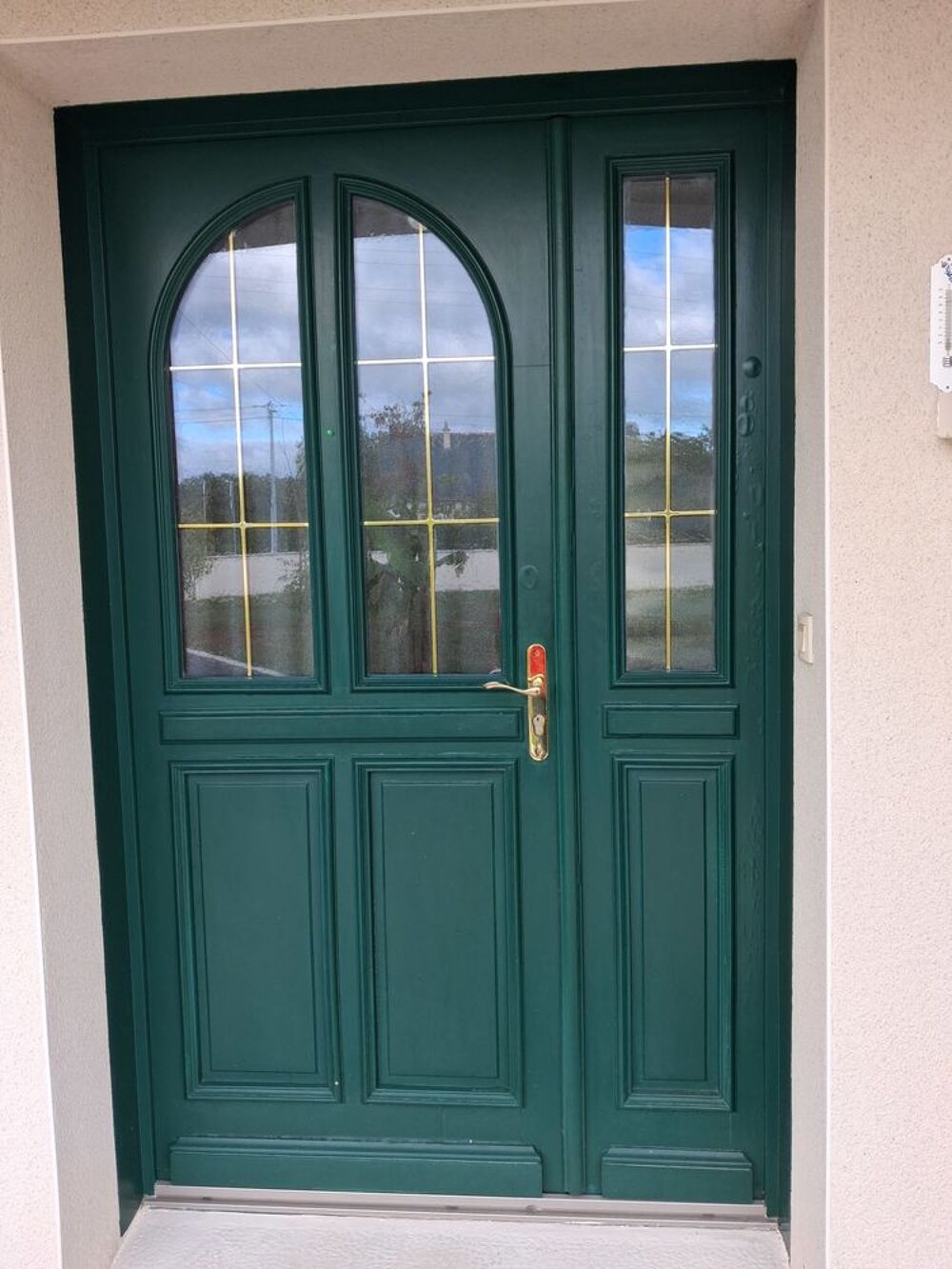 Porte d'entr&eacute;e bois Bricolage