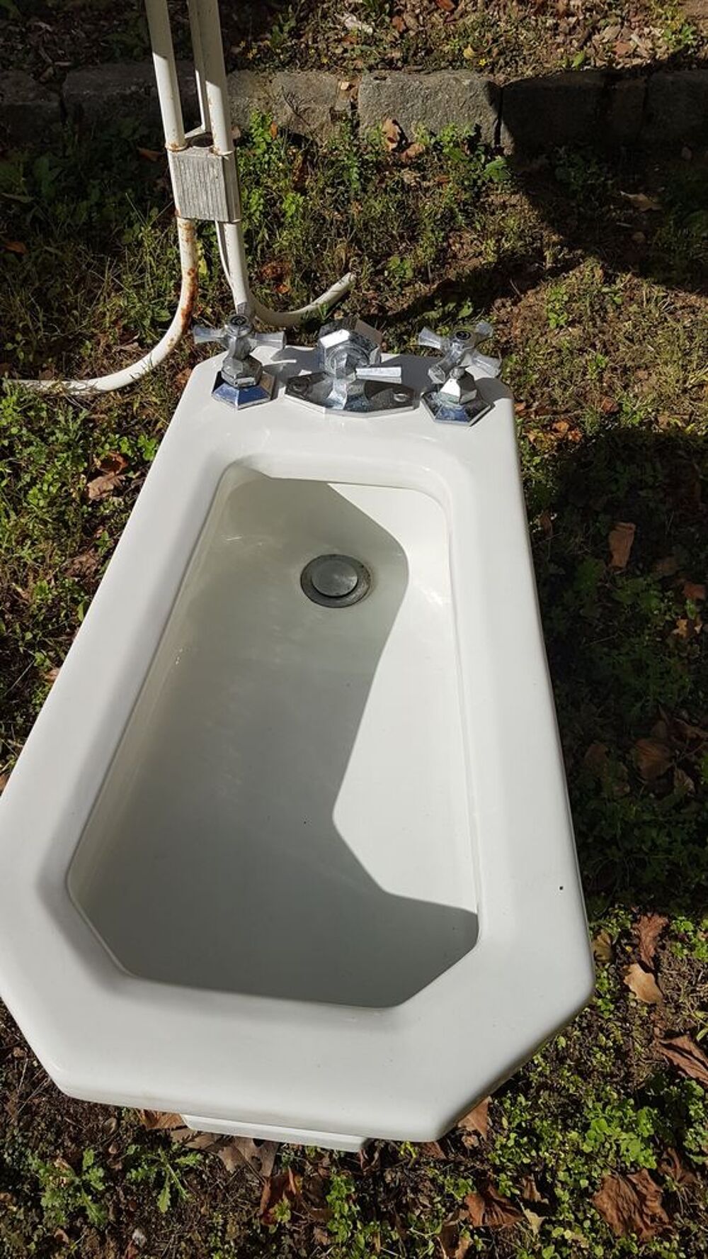 Ensemble Vintage - Bidet et Lavabo sur colonne et +++ Meubles