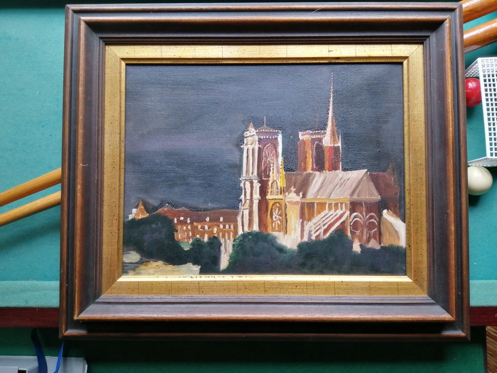 HUILE SUR TOILE/NOTRE DAME DE PARIS 
