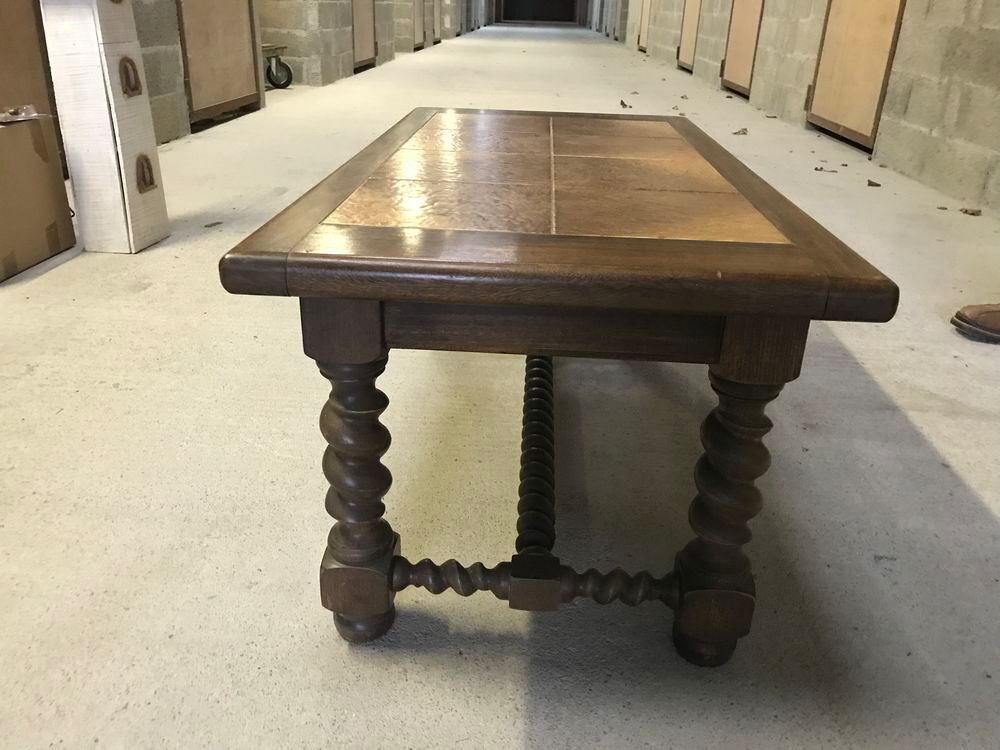Table basse en bois et carrelage Meubles