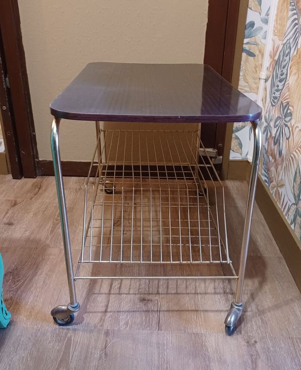 TABLE ROULANTE DESSERTE PORTE-DISQUES OU REVUES Meubles