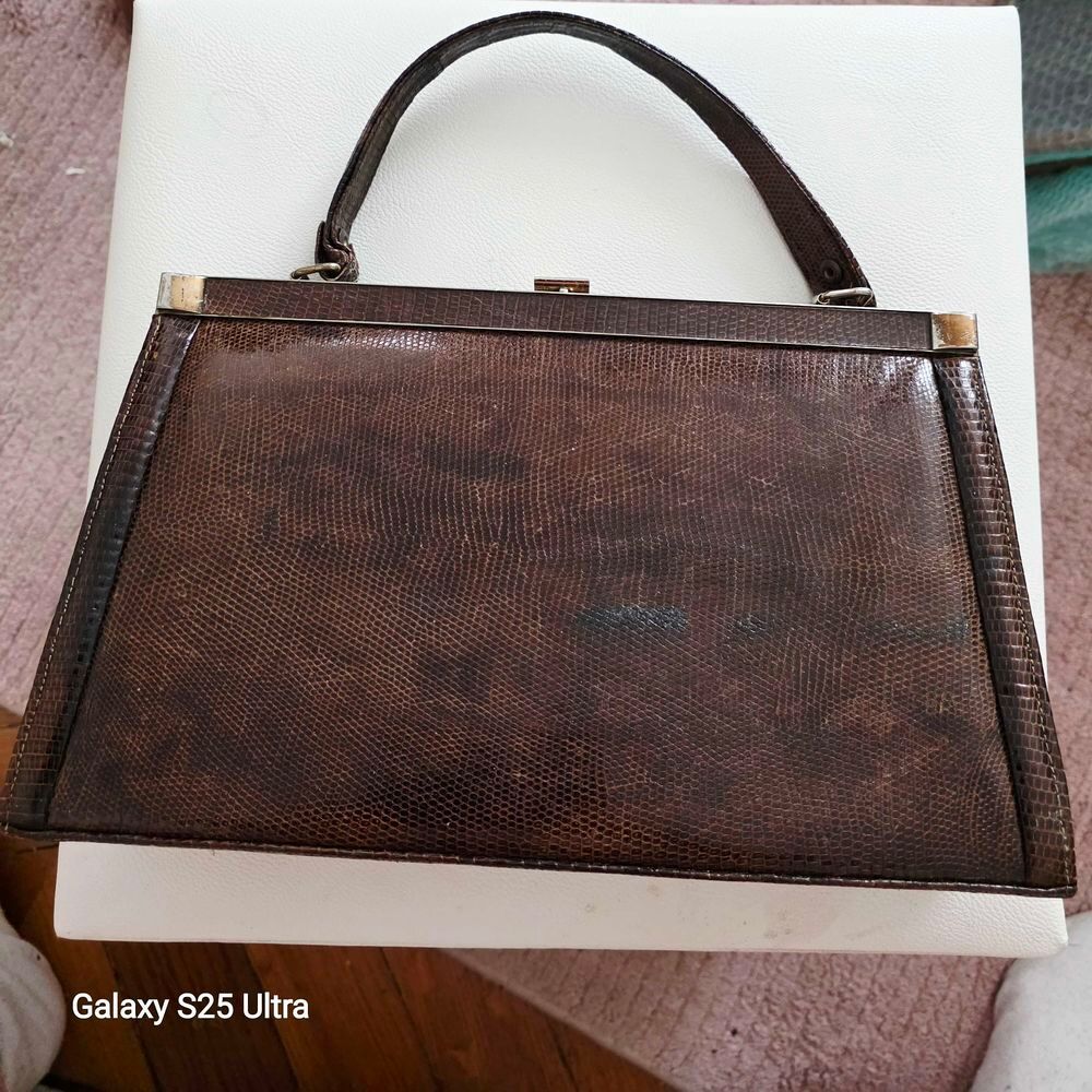 Sac cuir vintage + portefeuille Maroquinerie