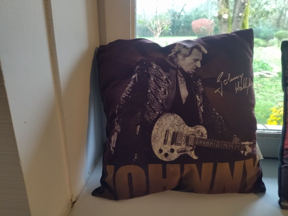 Coussin johnny Halliday Décoration