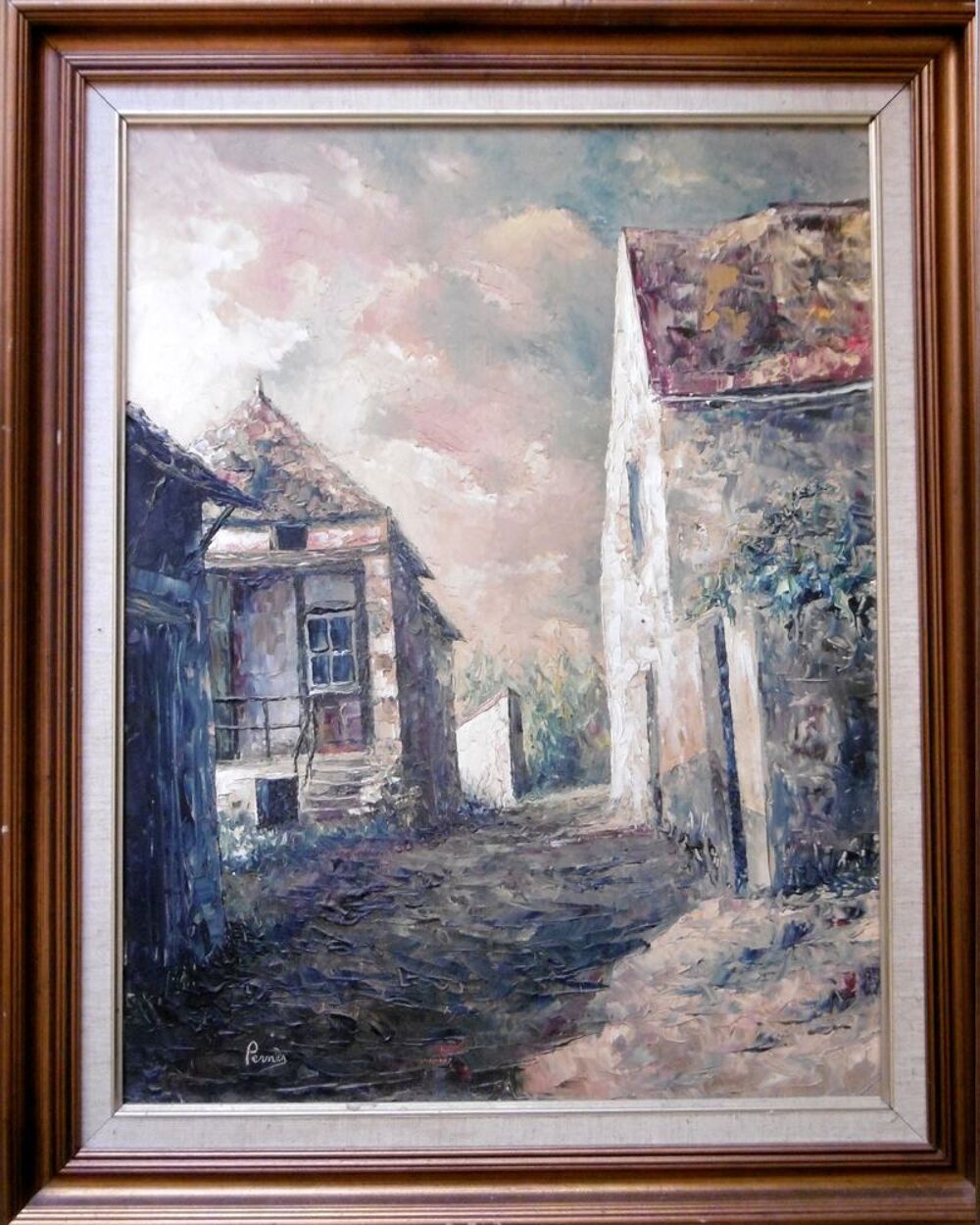 Tableau peinture &agrave; l'huile Michel Pernez peintre bourguignon Décoration