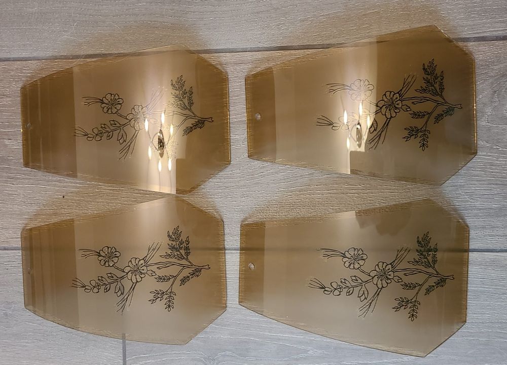 Suspension bois verre 21x21 Décoration