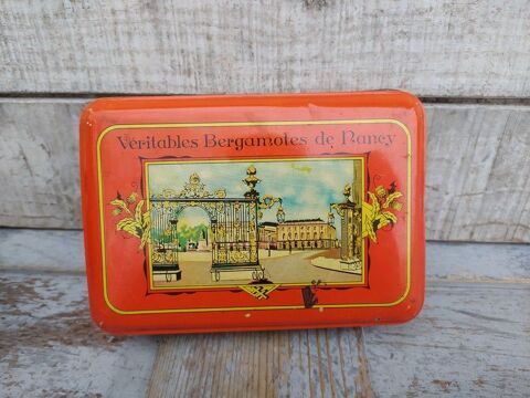 Ancienne Boite Publicitaire Bergamotes de Nancy  22 Loches (37)