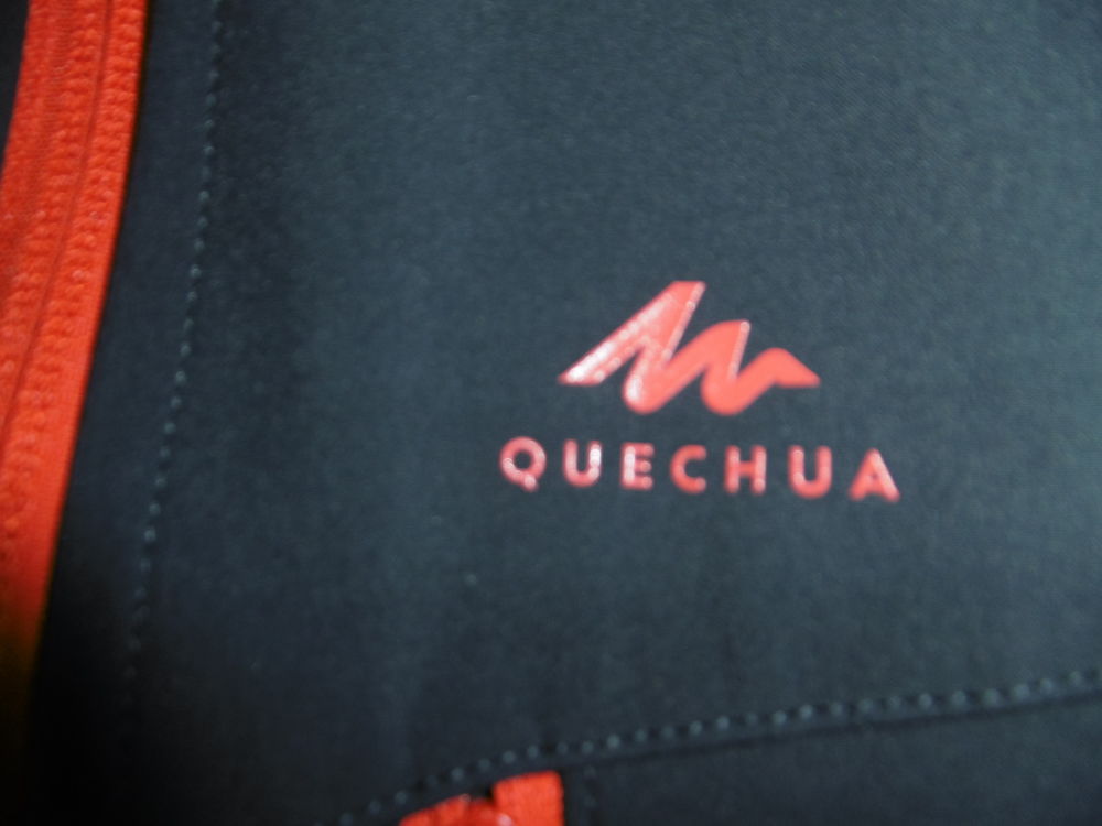 Blouson d&eacute;perlant &agrave; capuche, noir QUECHUA 12-13 ans Vêtements enfants
