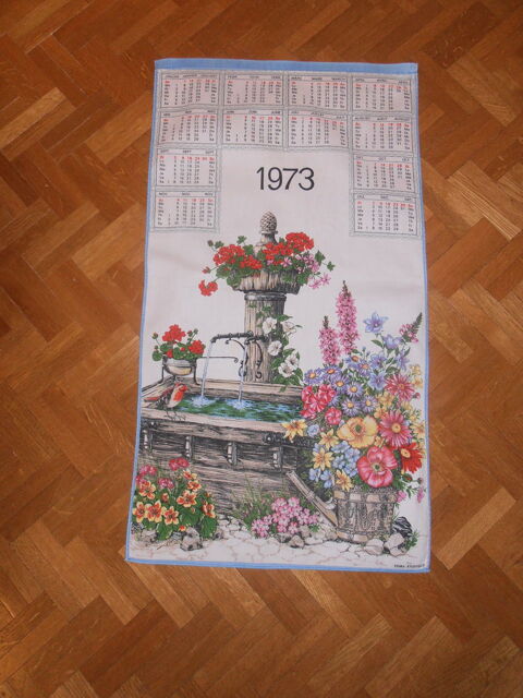 Torchon  Calendrier 1973  (81) 3 Tours (37)