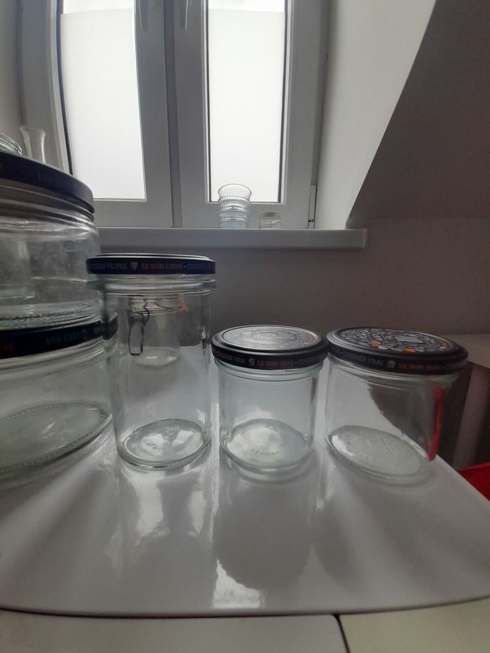 Bocaux en verre et couvercles assortis Cuisine