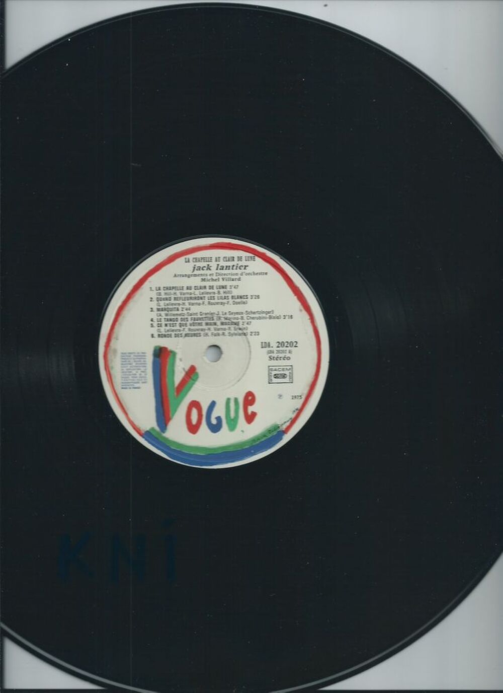 Vinyle 33T Jack Lantier , la chapelle au clair de lune 1975 CD et vinyles