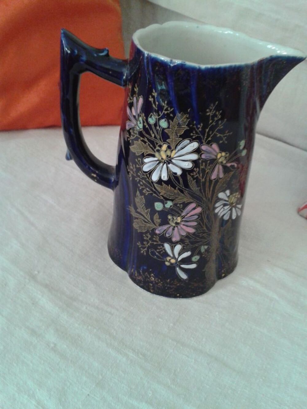 pichet fa&iuml;ence Luneville D�coration