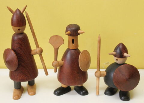 Vikings en bois Jacob Jensen Danemark 1958 Design scandinave 450 Issy-les-Moulineaux (92)
