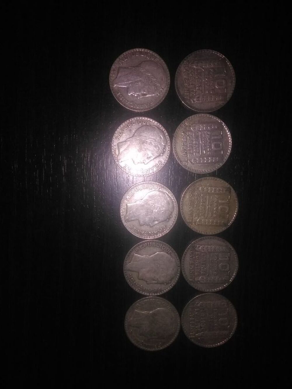 pi&egrave;ces argent Turin de 10F 1929 prix 30€ 