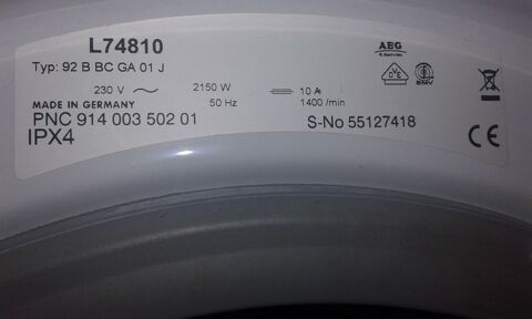 Pi�ce d�tach�es lave-linge AEG/Electolux 0 Polliat (01)