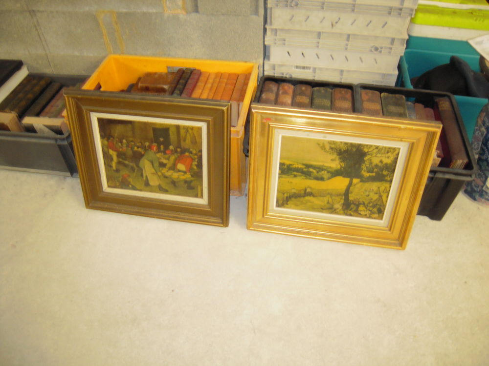 DEUX HUILES SUR TOILE ENCEDREES Décoration