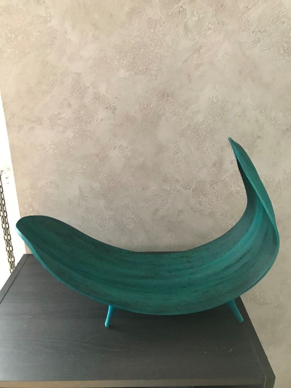 Coupelle &agrave; fruits ou autres en forme de feuille verte Cuisine