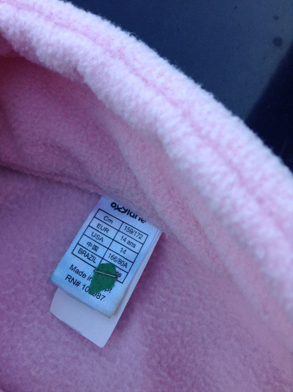 pull rose pale sport Oxylane taille 14 ans Vêtements enfants