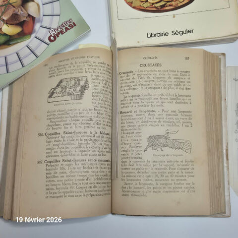 Lot de 3 livres de cuisine dont 1 ancien, recettes de cuisin 5 Saumur (49)