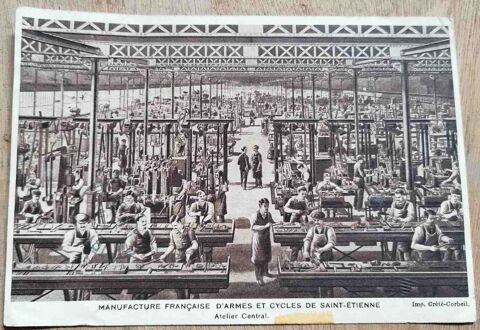 CPA Saint-Etienne, Manufacture Francaise d´Armes et Cycles: 6 Auxerre (89)