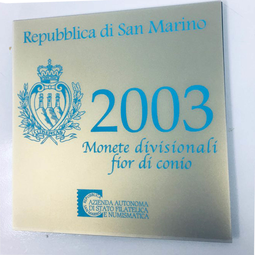 Coffret de 9 pi&egrave;ces San Marin Ann&eacute;e 2003 - 