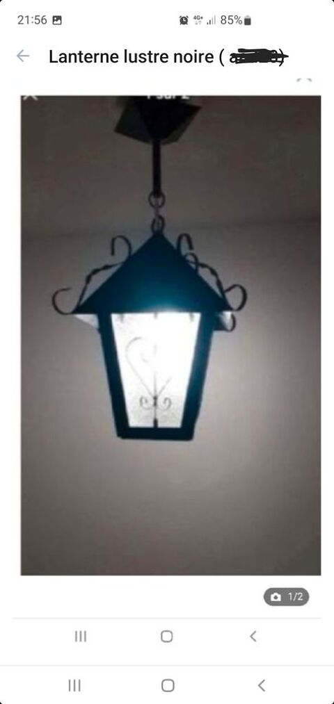 lanterne lustre noire  13 Bron (69)