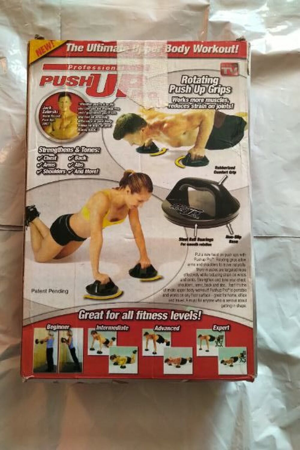 Musculation. Paire de poign&eacute;es de support pour pompes. Sports