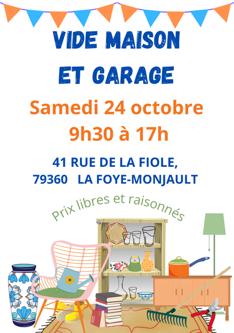 objet.vIde maison/atelier/garage La Foye-Monjault (79)