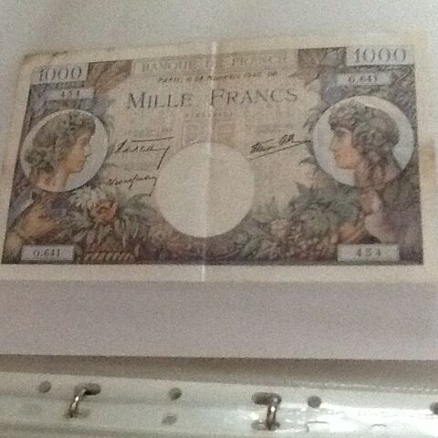 Billet de banque de 1000 francs 0 Noisy-le-Grand (93)