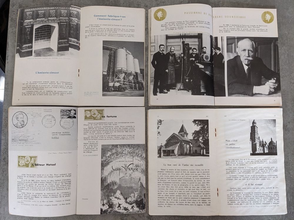 4 livres anciens BIBLIOTH&Egrave;QUE DU TRAVAIL .
Paul Langevin et Décoration