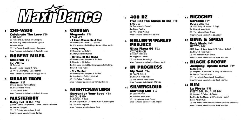 CD Maxi Dance 4 CD et vinyles